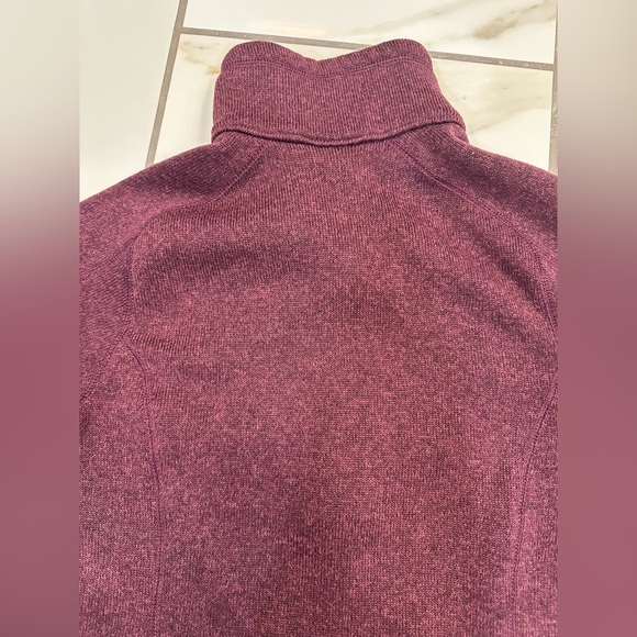 Patagonia Maroon Quarter-Zip Fleece Sweater - Picture 7 of 9